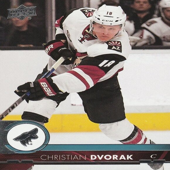 Christian Dvorak NHL Hockey Card Collection - 2 Arizona Coyotes NHL Hockey Cards - Picture 2 of 3